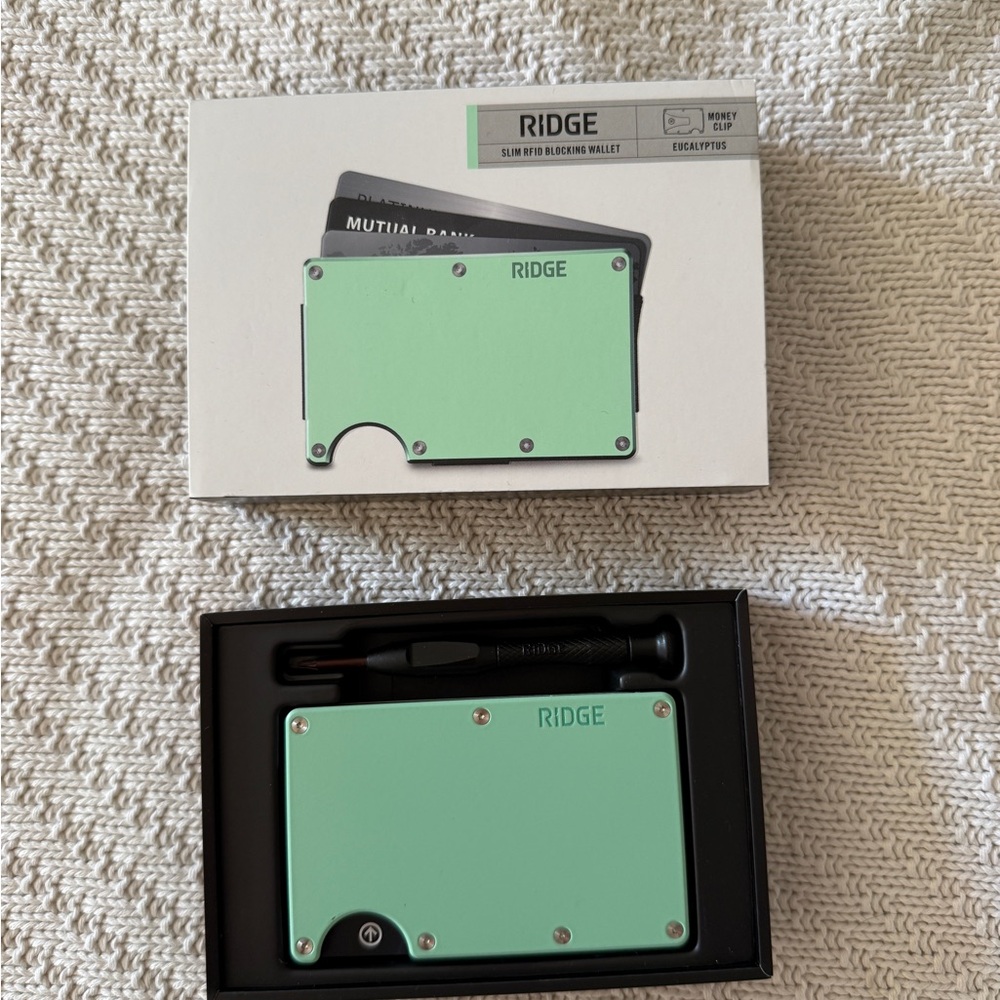 Ridge Mint Green Money Clip